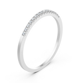 white gold diamond memoire ring