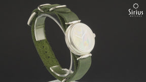 Montre Colorée pour Femmes à Motif de Paon