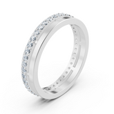 Diamant-Eternity-Ring 14K Weißgold – 0,42 ct