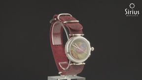 American Robin Frauen Silber Uhr