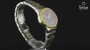 Armbanduhr in Grüner Abstrakter Kunst