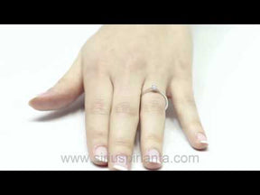 Bague solitaire diamant 0,15 carat