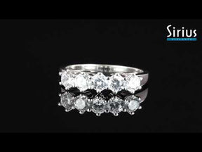 Alliance 5 pierres diamant 0,80 carat
