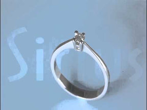 Bague solitaire diamant 0,10 carat