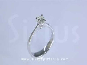 Bague solitaire diamant 0,71 carat