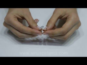 Bague solitaire diamant 0,17 carat