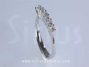Alliance 7 pierres diamant 0,65 carat