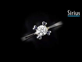 Bague solitaire diamant 0,18 carat
