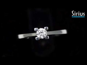 0.19 carat diamond solitaire ring