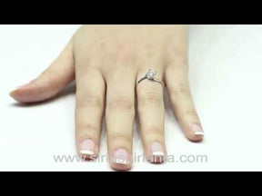 Bague solitaire diamant 0,35 carat