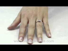 Bague solitaire diamant 0,17 carat