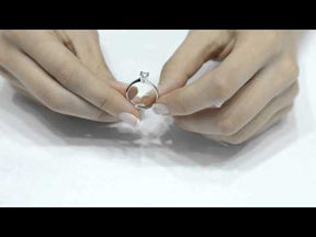 Bague solitaire diamant 0,41 carat