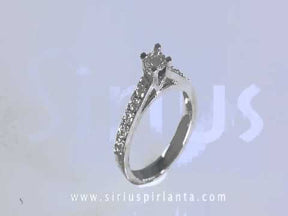 0.77 Carat Diamond Halo Engagement Ring