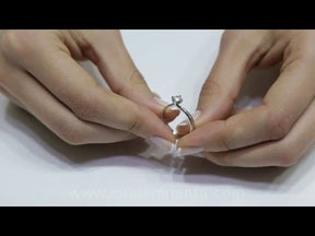 Bague solitaire diamant 0,31 carat