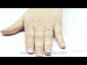 Bague solitaire diamant 0,14 carat