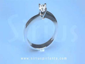 Bague solitaire diamant 0,30 carat