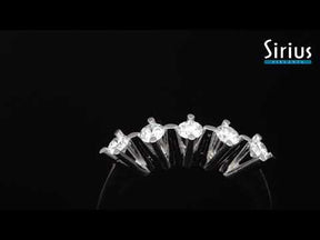 Alliance 5 pierres diamant 0,45 carat