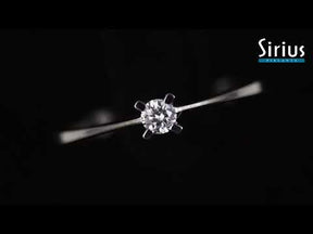 Bague solitaire diamant 0,10 carat
