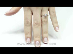 Bague diamant solitaire 0,14 carat