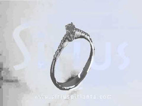 Bague solitaire diamant 0,24 carat au total
