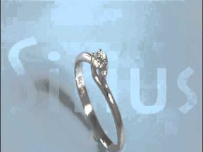Bague solitaire diamant 0,13 carat