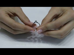 Bague solitaire diamant 0,18 carat