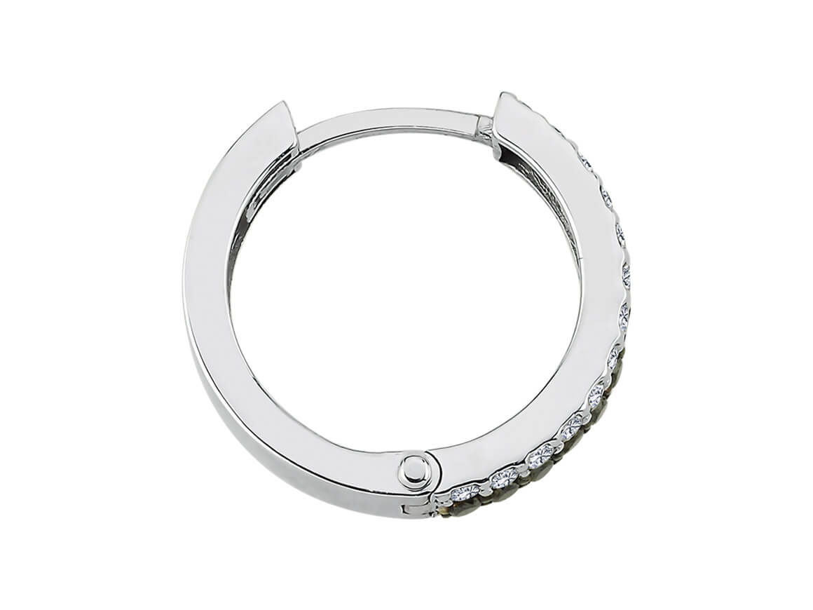 Birgie 0.17 Karat Weiß- & Schwarzdiamant Ohrring