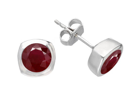Birgie 2.00 Karat Rubin Ohrstecker 14 Karat Gold