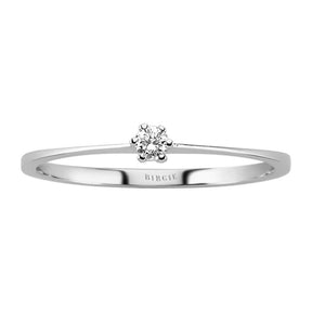 Bague solitaire diamant 0,05 carat