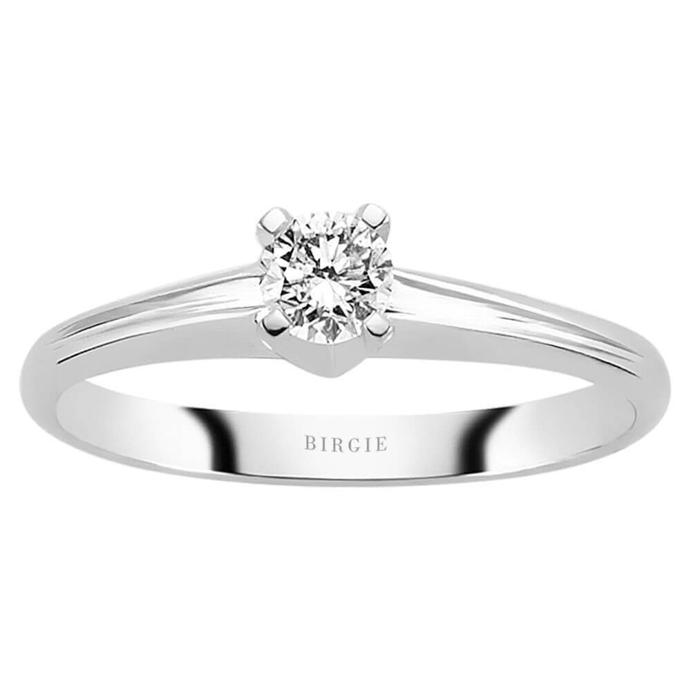Bague solitaire diamant 0,23 carat