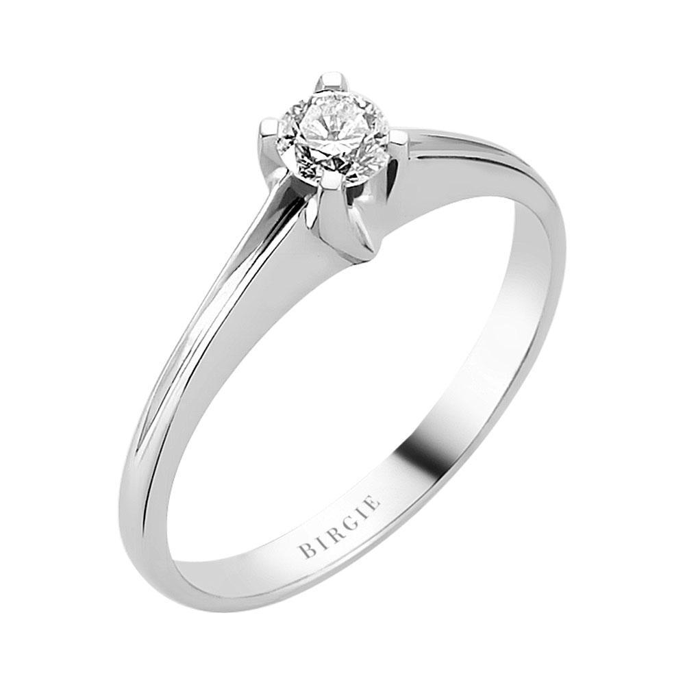 Bague solitaire diamant 0,23 carat