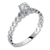 Bague solitaire diamant 0,25 carat