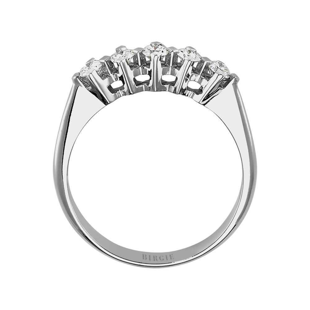 Bague de fiançailles 5 pierres diamant 0,30 carat