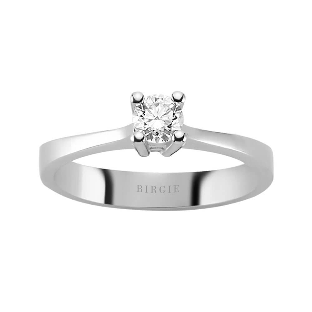 Bague solitaire diamant 0,31 carat