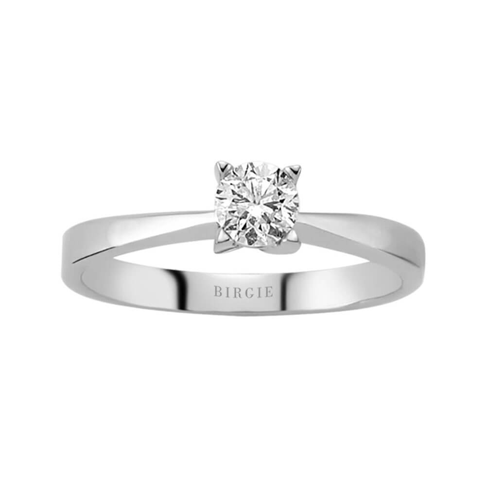 Bague solitaire diamant 0,33 carat