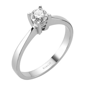 Bague solitaire diamant 0,33 carat