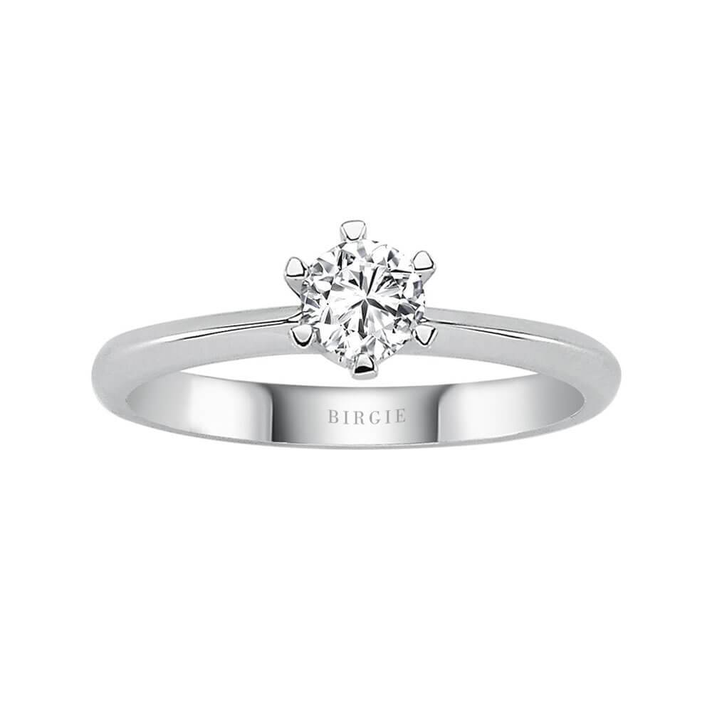 Bague solitaire diamant 0,34 carat