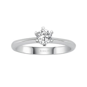 Bague solitaire diamant 0,34 carat