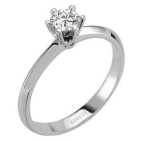 Bague solitaire diamant 0,34 carat