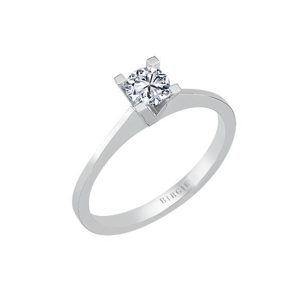 Bague solitaire diamant couleur G 0,40 carat