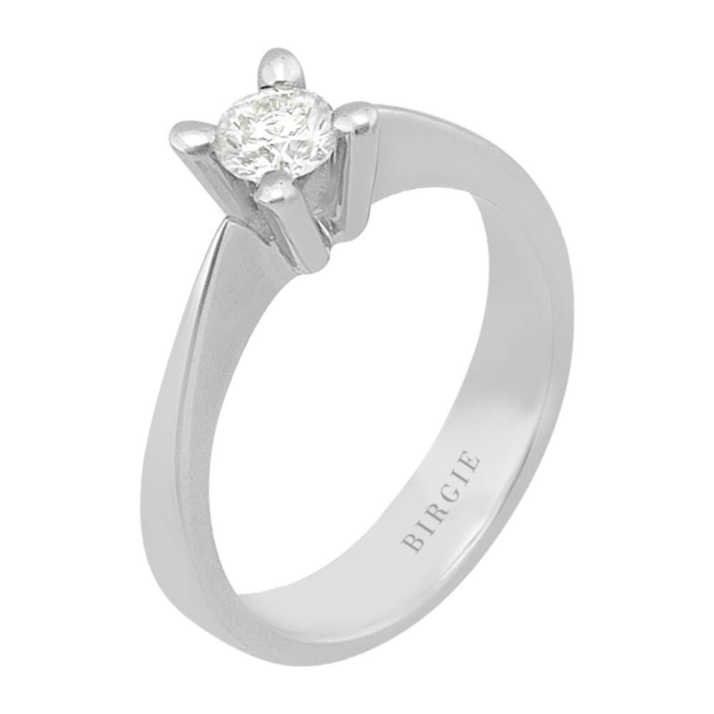 Bague solitaire diamant 0,43 carat