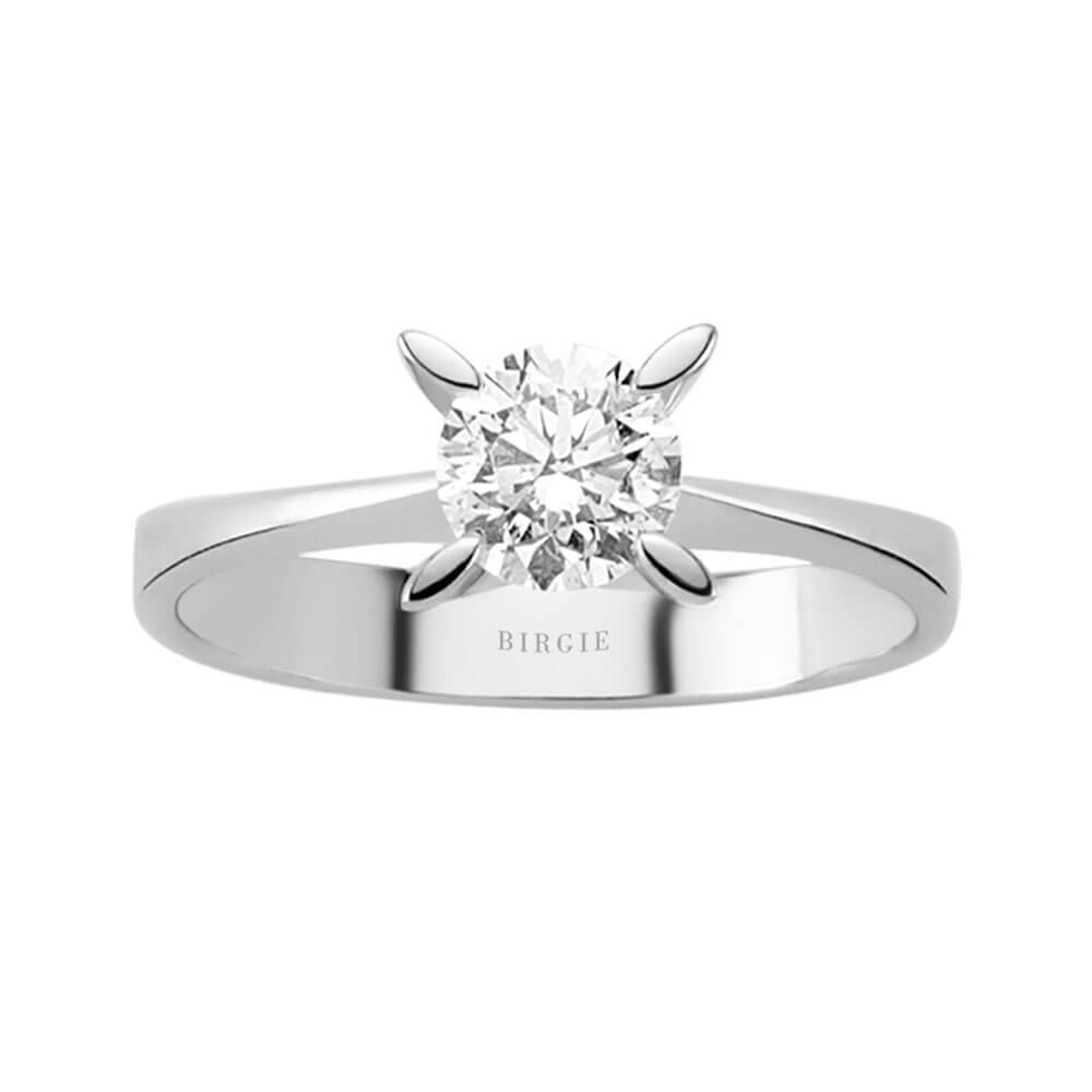 Bague solitaire diamant couleur G 0,60 carat