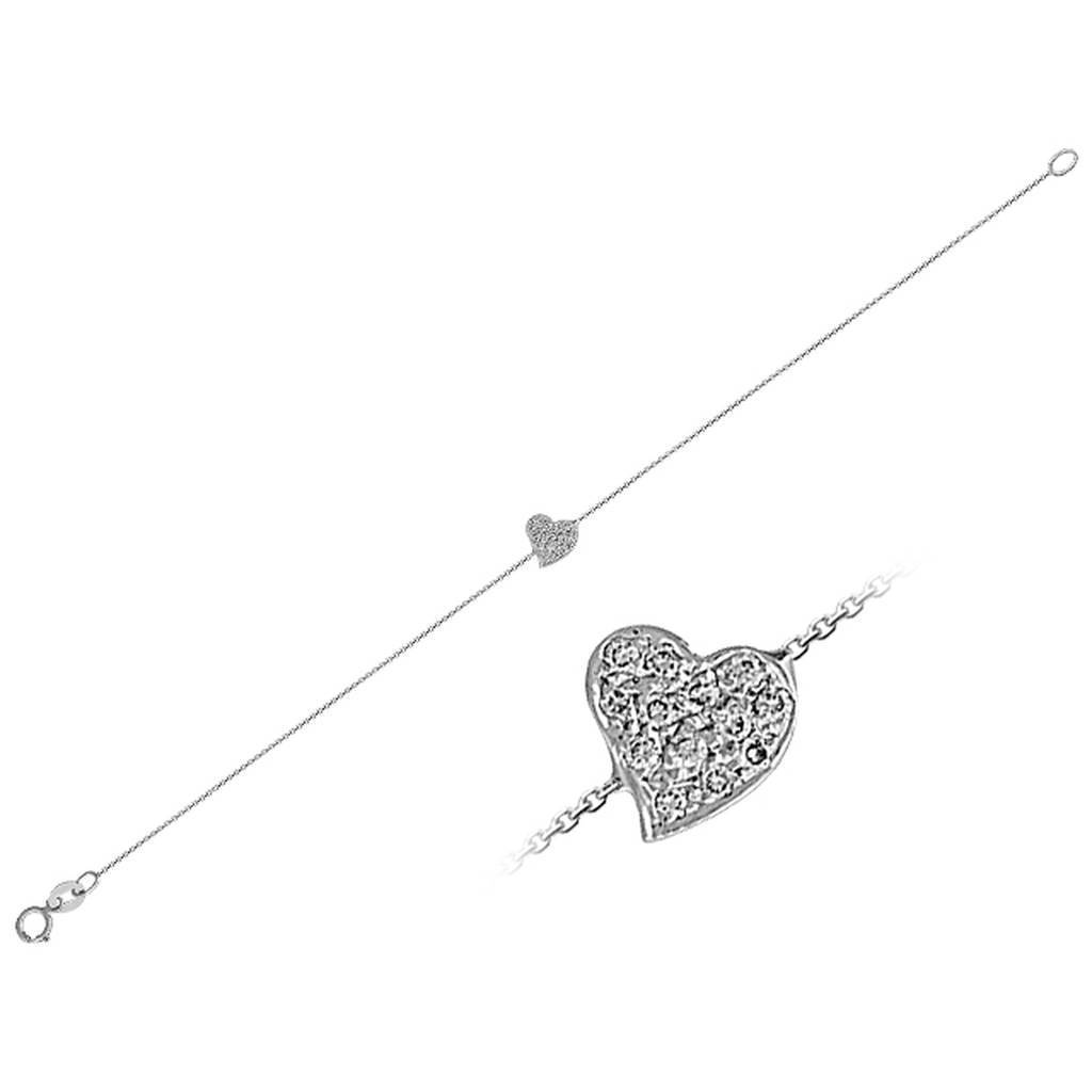 Diamond Heart Bracelet