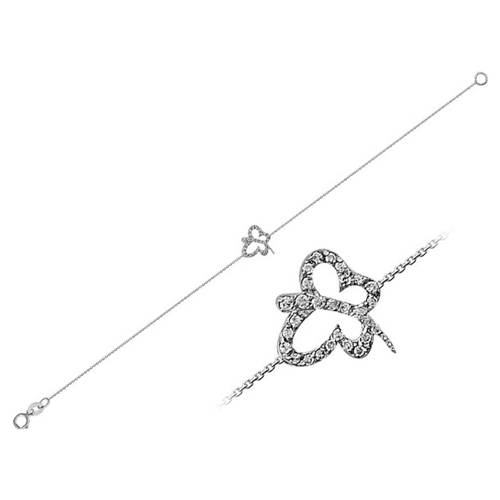 Diamond butterfly bracelet