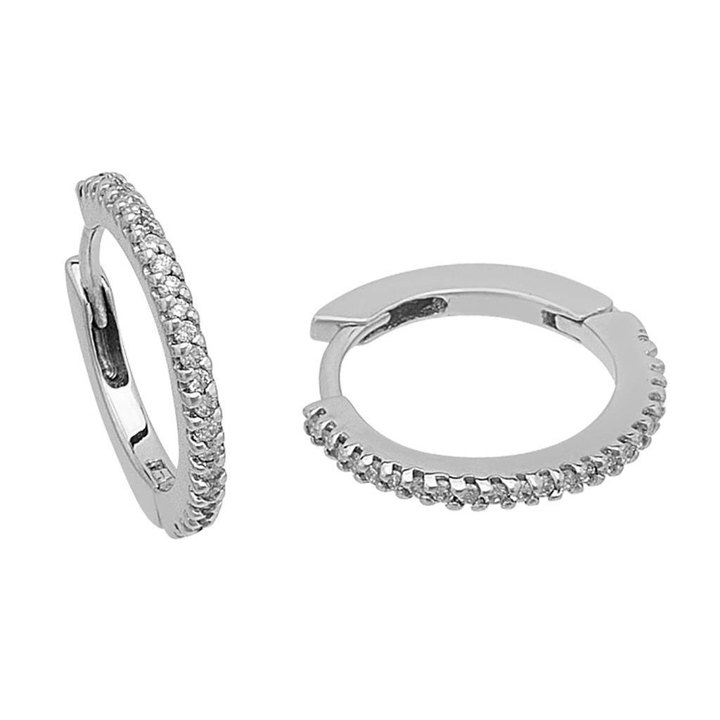 Diamond Hoop Earrings