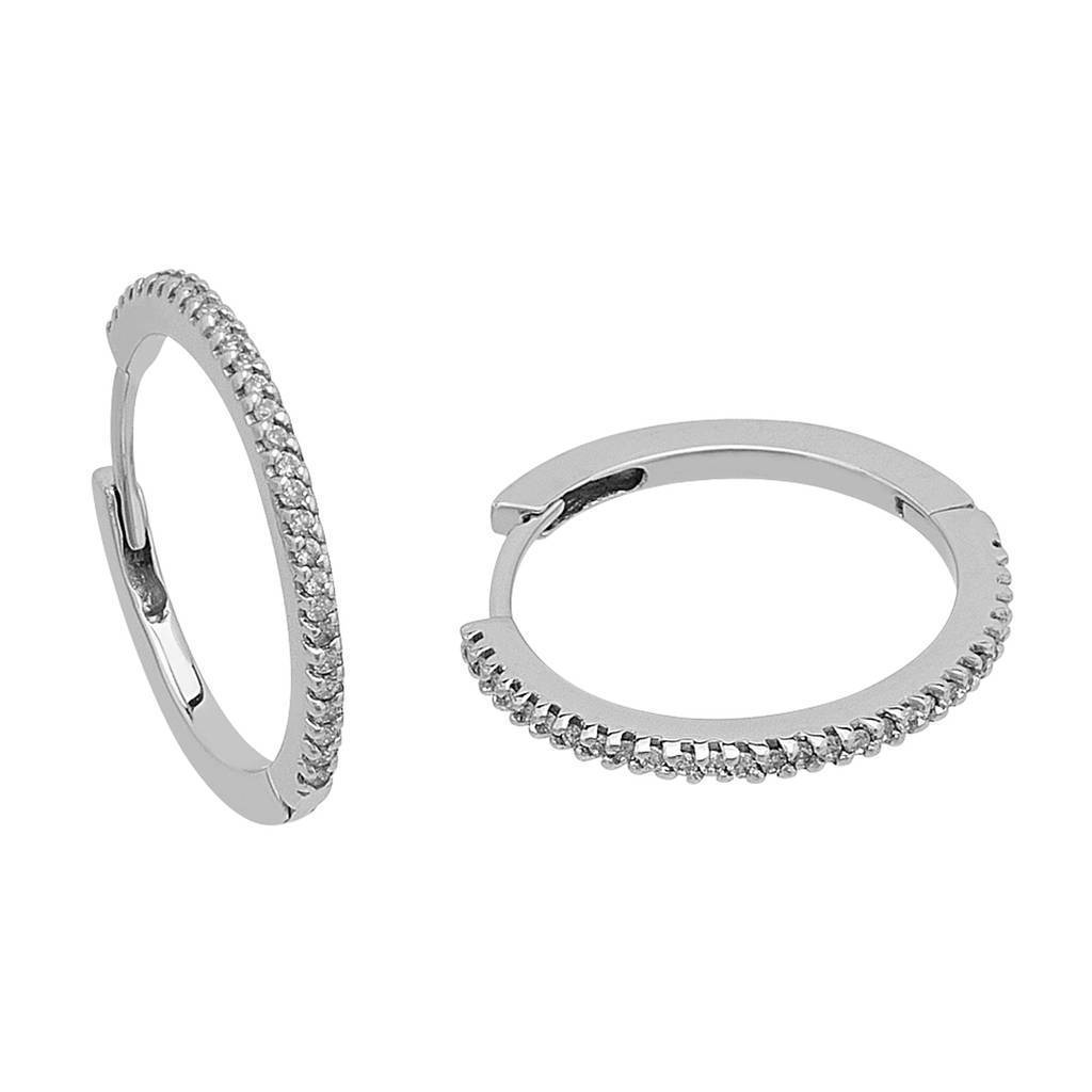 Diamond Hoop Earrings