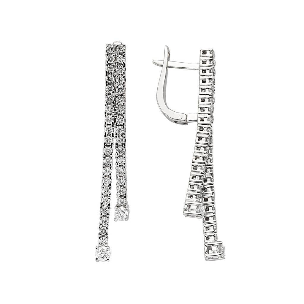 Diamond Tennis Earrings