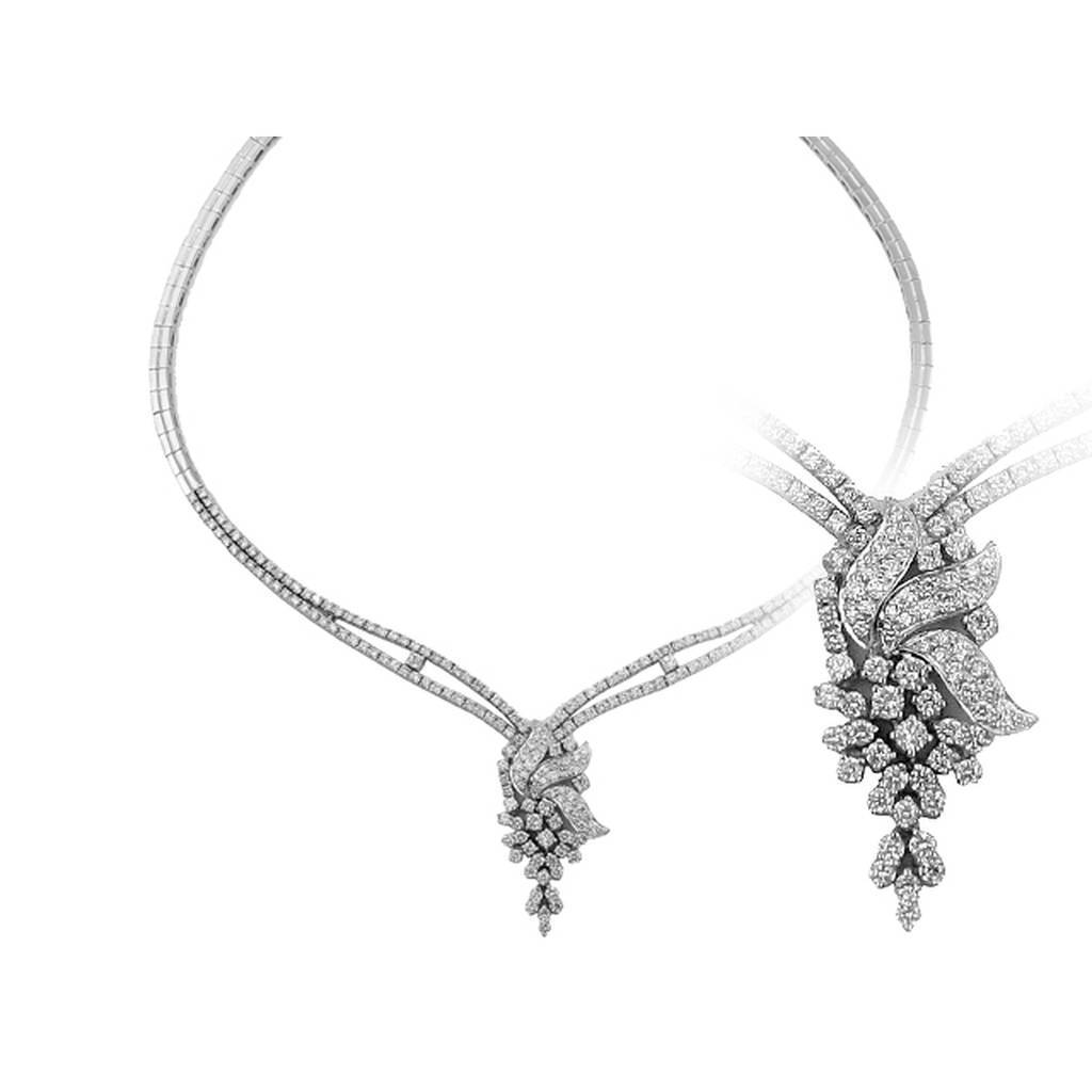 4.60 Carat Diamond Tennis Necklace