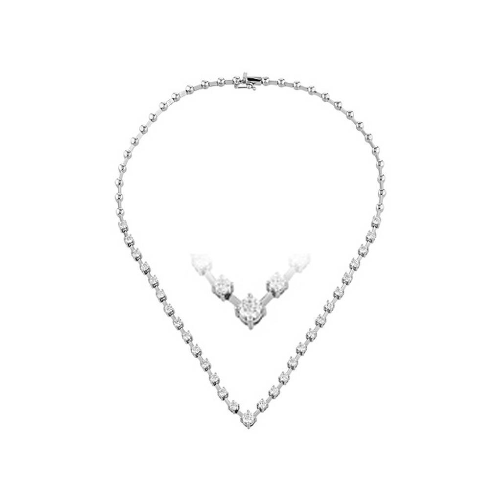 Collier tennis diamant 4,04 carats