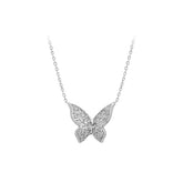 Diamond butterfly necklace